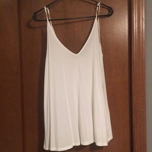 White flowy tank
